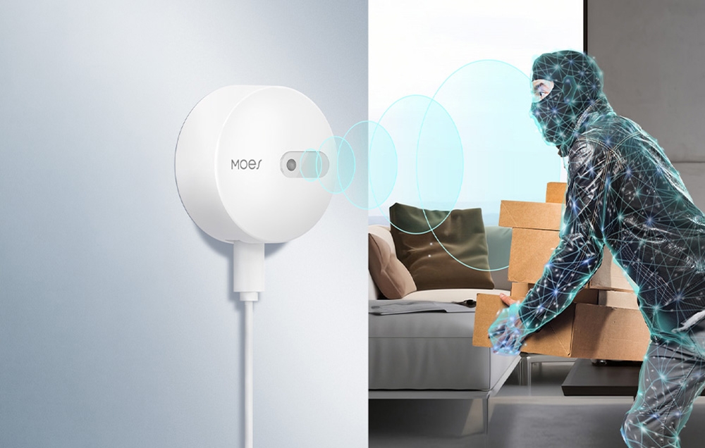 MOES HP02 ZigBee mmWave Presence Sensor aprašymas - Prekės nuotrauka