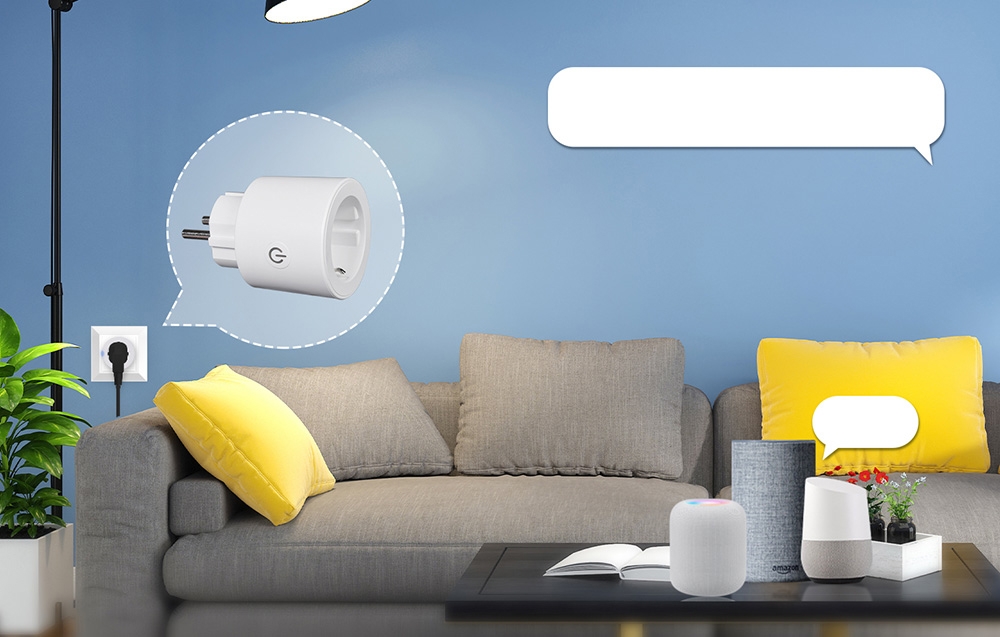Moes Matter išmanusis 16A Wifi elektros kištukas su sąnaudų matavimu Smart life, Tuya aprašymas - Prekės nuotrauka