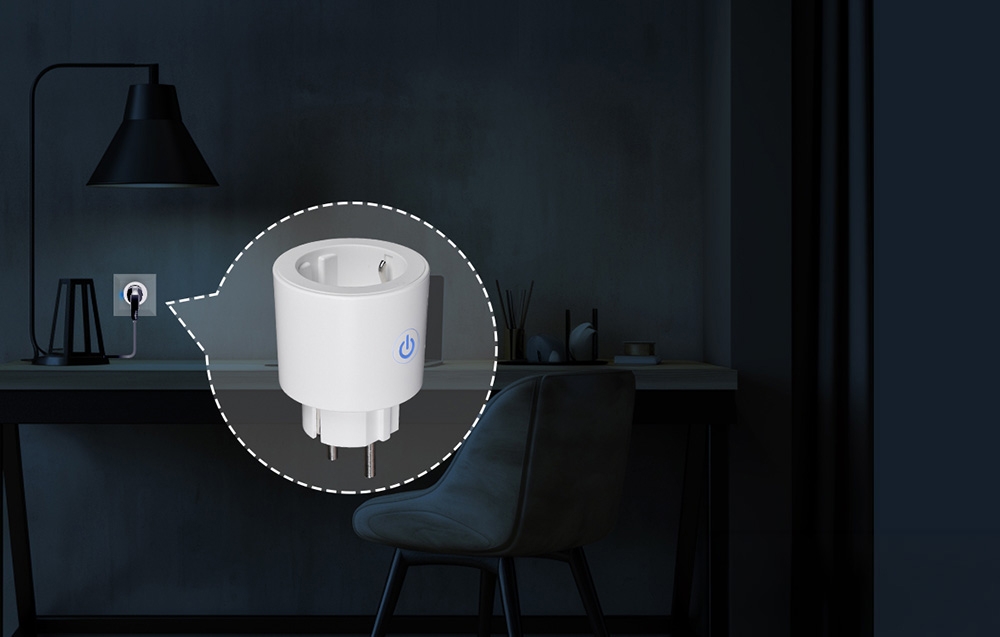Moes Matter išmanusis 16A Wifi elektros kištukas su sąnaudų matavimu Smart life, Tuya aprašymas - Prekės nuotrauka