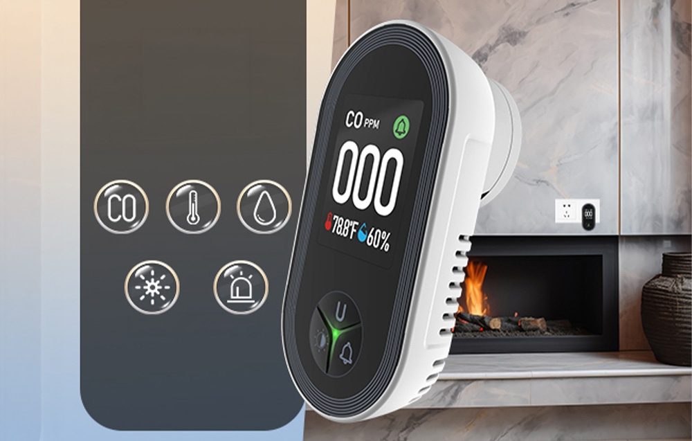 MOES S02-CO Carbon Monoxide Detector aprašymas - Prekės nuotrauka
