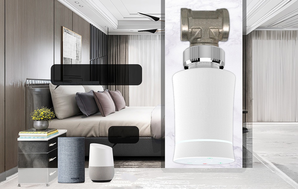 MOES TRV BY100 ZigBee Touch Thermostatic Head aprašymas - Prekės nuotrauka