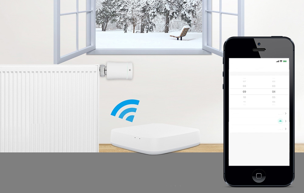 MOES TRV BY100 ZigBee Touch Thermostatic Head aprašymas - Prekės nuotrauka