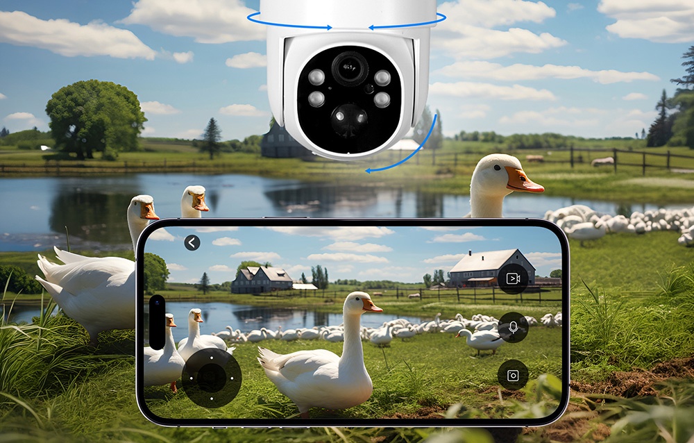 MOES WCM-J10-S 4MP Wi-Fi IP Camera aprašymas - Prekės nuotrauka
