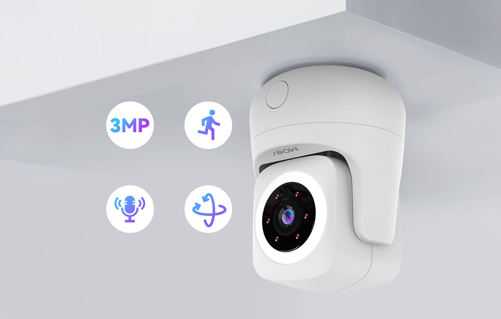 MOES WCM-P67 3MP Wi-Fi IP Camera aprašymas - Prekės nuotrauka