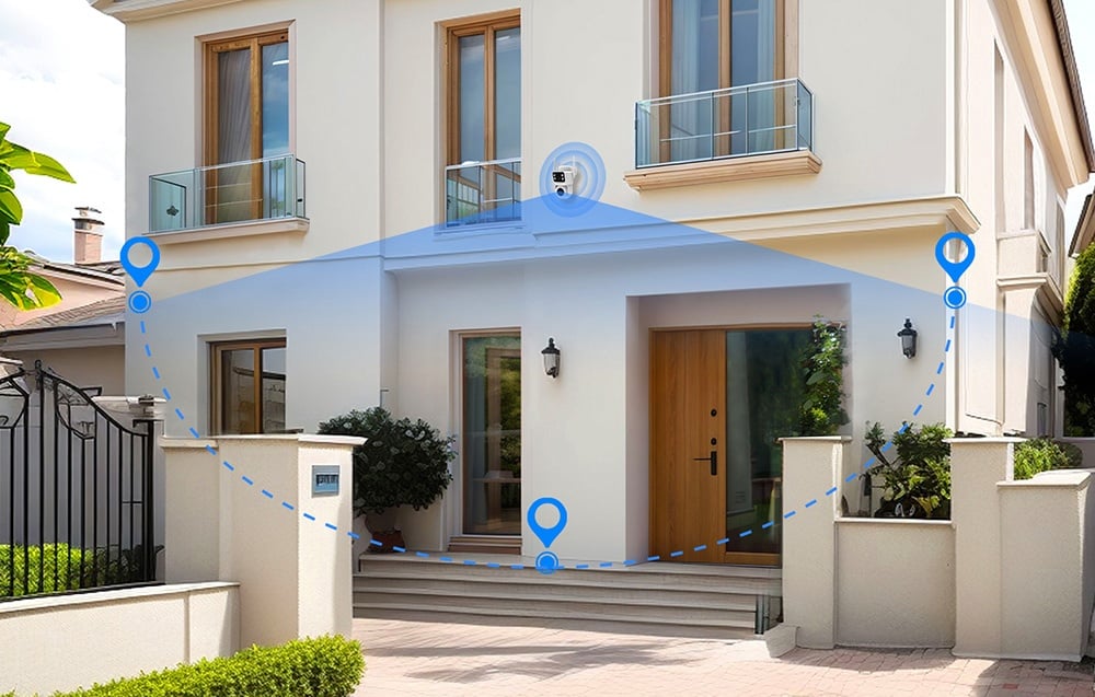 MOES WCM-Q29 8MP Dual-Lens Wi-Fi IP Camera aprašymas - Prekės nuotrauka