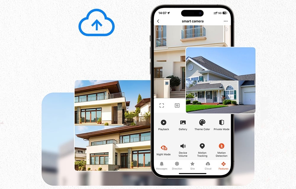 MOES WCM-Q29 8MP Dual-Lens Wi-Fi IP Camera aprašymas - Prekės nuotrauka