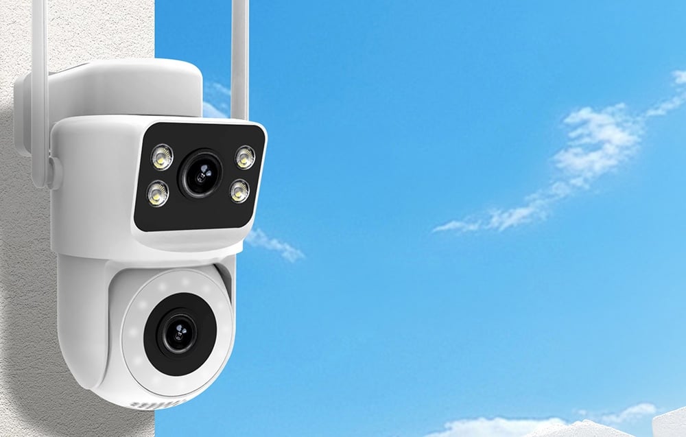 MOES WCM-Q29 8MP Dual-Lens Wi-Fi IP Camera aprašymas - Prekės nuotrauka