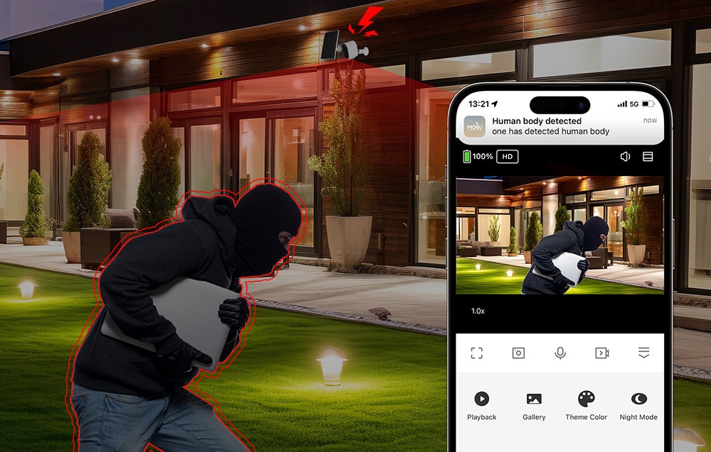MOES WCM-S24-S 4MP Wi-Fi IP Camera aprašymas - Prekės nuotrauka