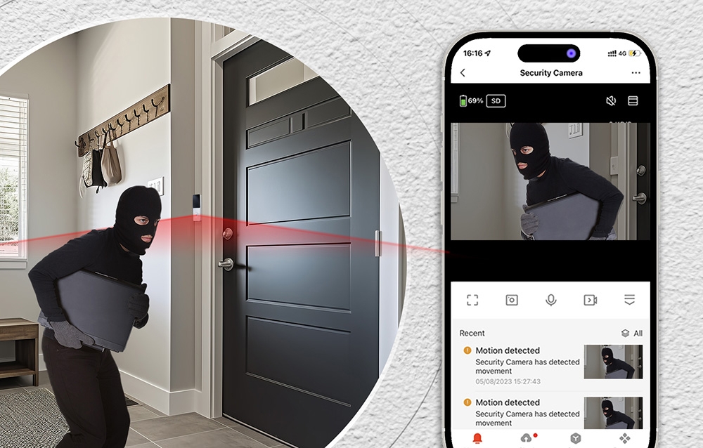 MOES WDB-TY-B20 Wi-Fi RF 433 MHz 1080p Video Doorbell aprašymas - Prekės nuotrauka