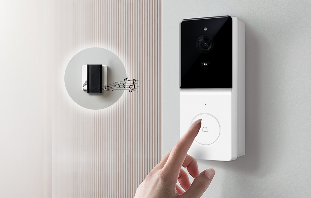 MOES WDB-TY-B20 Wi-Fi RF 433 MHz 1080p Video Doorbell aprašymas - Prekės nuotrauka