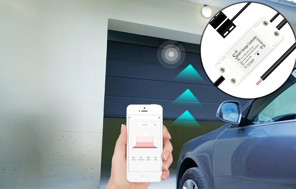 MOES WM-102 Wi-Fi Garage Door Controller aprašymas - Prekės nuotrauka