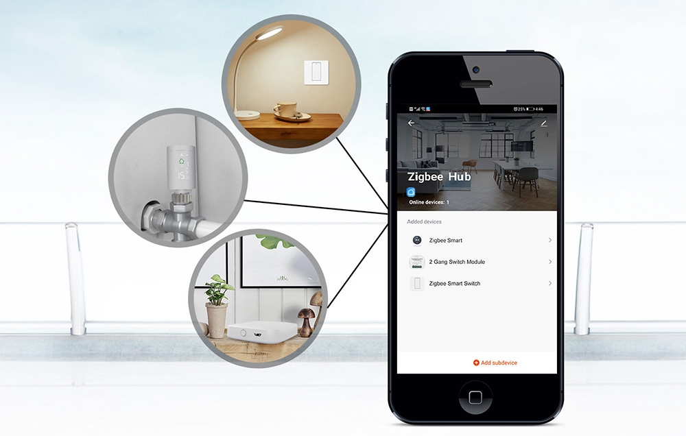 MOES ZHUB-W ZigBee/Wi-Fi Gateway aprašymas - Prekės nuotrauka