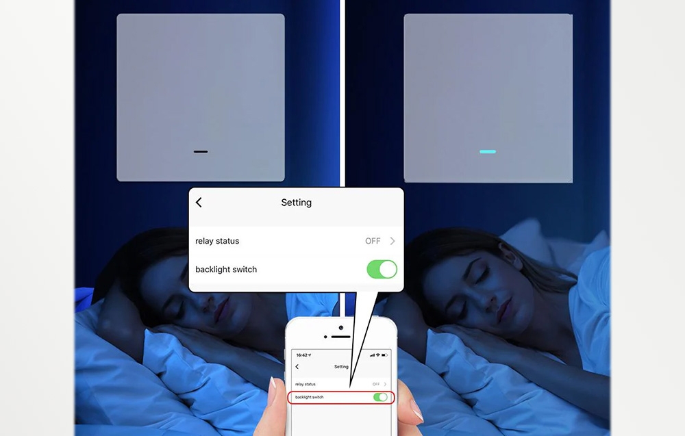 MOES ZS-B-EU1 ZigBee 1-Channel Light Switch aprašymas - Prekės nuotrauka