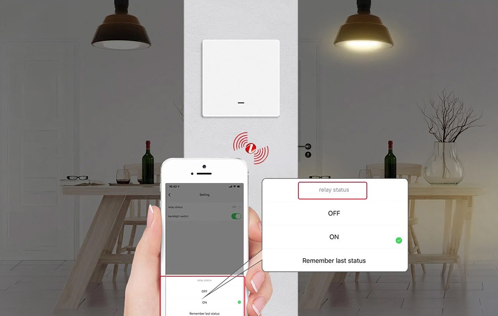 MOES ZS-B-EU1 ZigBee 1-Channel Light Switch aprašymas - Prekės nuotrauka