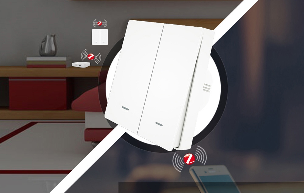 MOES ZS-B-EU2 ZigBee 2-Channel Light Switch aprašymas - Prekės nuotrauka