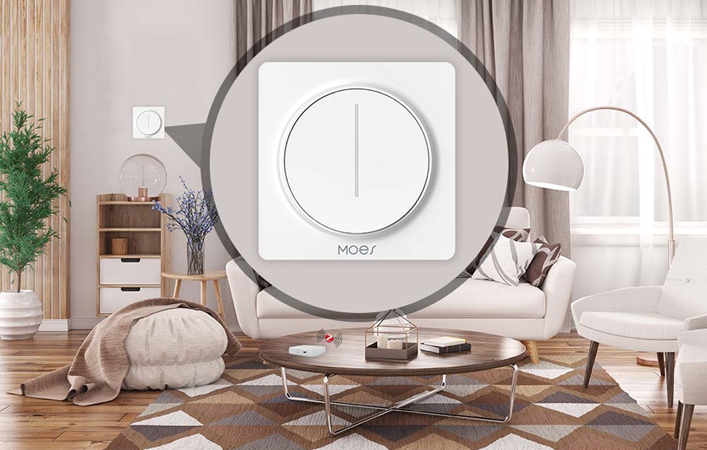MOES ZS-SY-EUD-WH ZigBee Dimmer (Baltas) aprašymas - Prekės nuotrauka