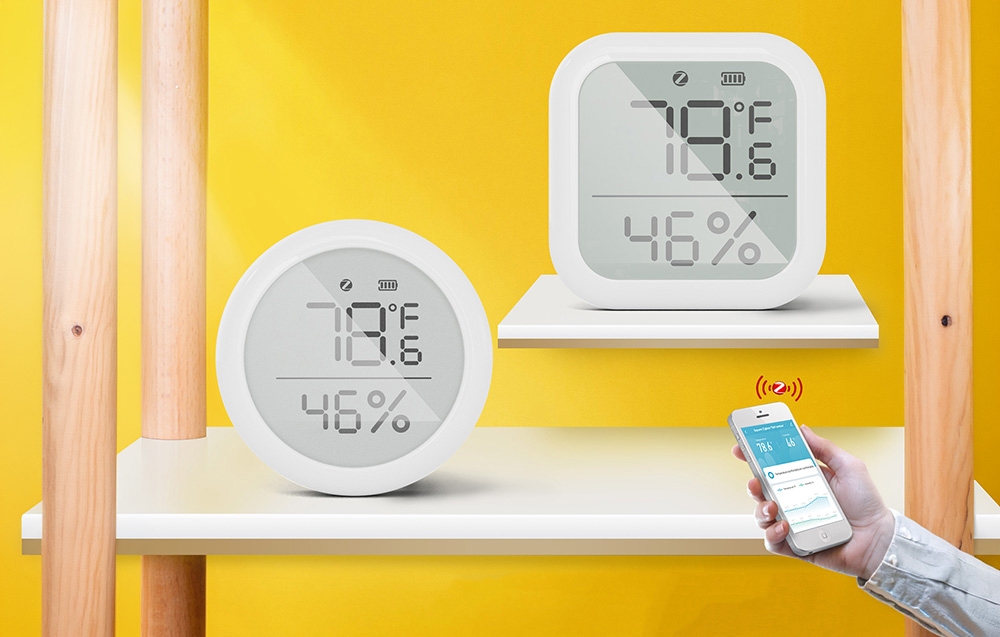 Moes Išmanusis bevielis patalpos temperatūros ir drėgmės jutiklis, ZigBee, TUYA / Smart Life aprašymas - Prekės nuotrauka
