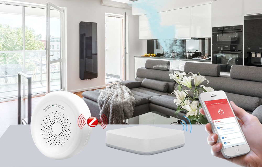 MOES ZSS-QY-GL-U ZigBee Gas Sensor aprašymas - Prekės nuotrauka