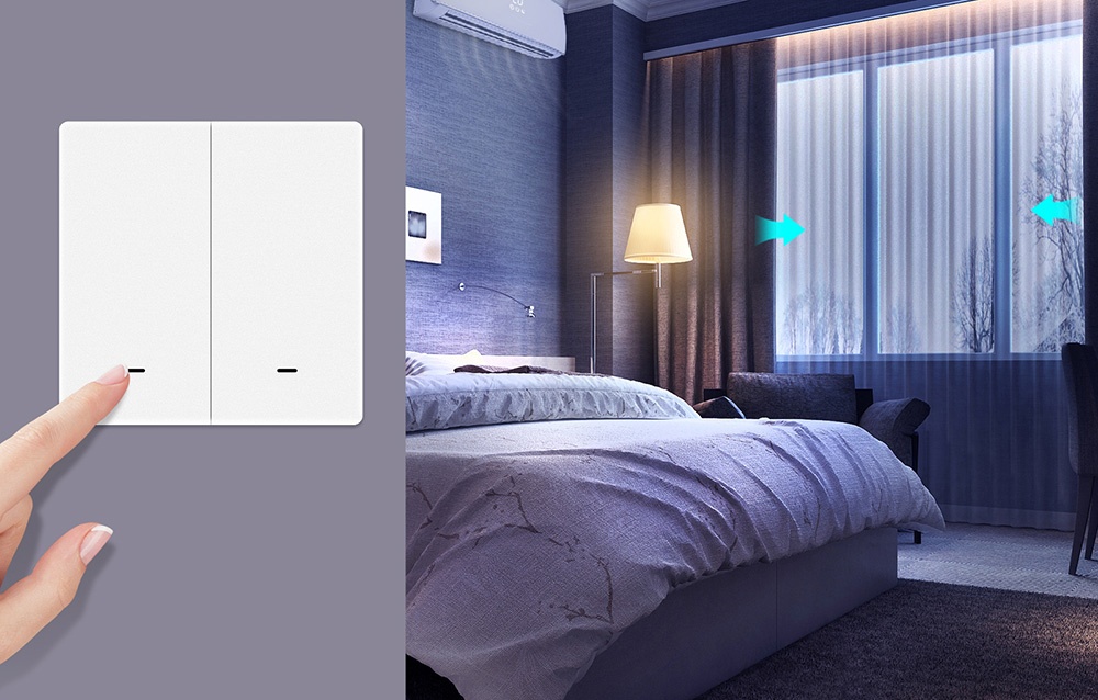 MOES ZT-B-EU2 ZigBee 2-Button Scene Switch aprašymas - Prekės nuotrauka