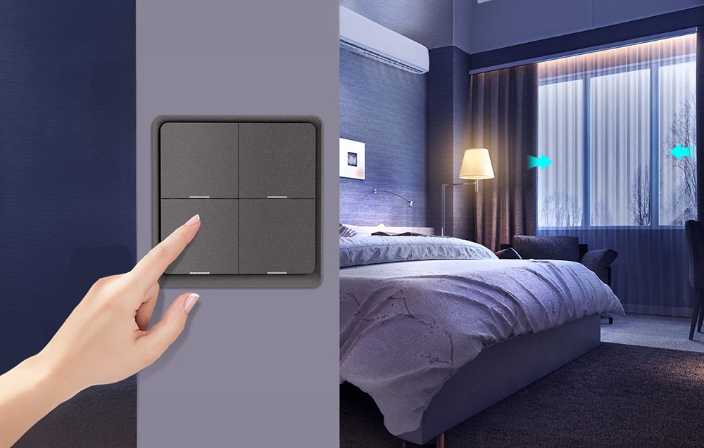 MOES ZT-SY-EU4S ZigBee 4-Button Scene Switch aprašymas - Prekės nuotrauka