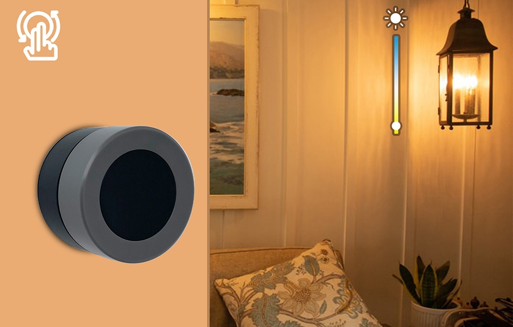Moes Smart Knob išmanusis bevielis Zigbee sukamas mygtukas TUYA aprašymas - Prekės nuotrauka