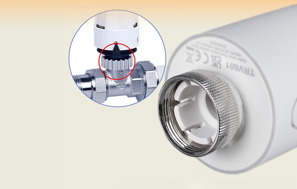 MOES ZTRV-PJ-601-MS Smart Thermostatic Head aprašymas - Prekės nuotrauka