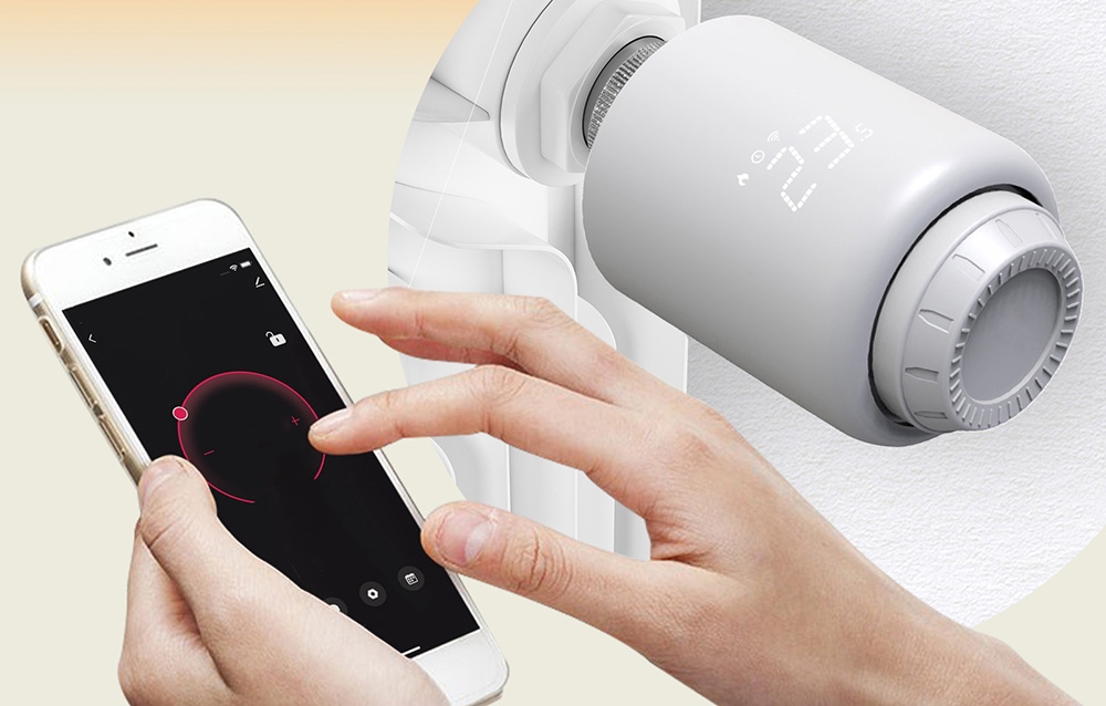 MOES ZTRV-PJ-601-MS Smart Thermostatic Head aprašymas - Prekės nuotrauka