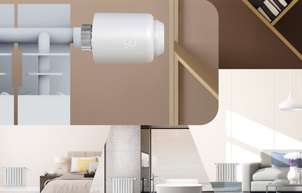 MOES ZTRV-PJ-601-MS Smart Thermostatic Head aprašymas - Prekės nuotrauka