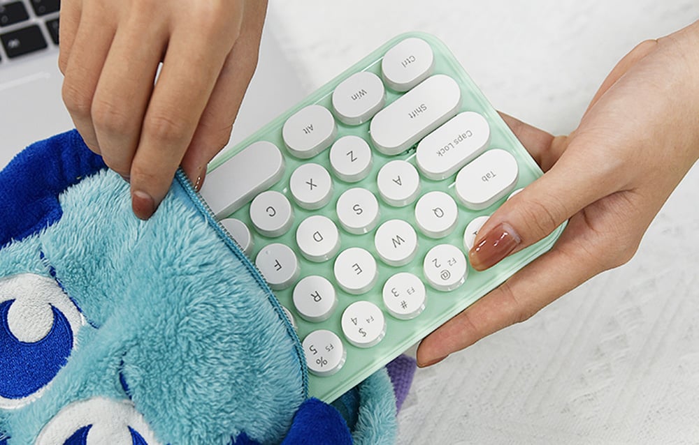 Klaviatūra Belaidė klaviatūros + pelės rinkinys MOFII Bean 2.4G (balta-žalia) aprašymas - Prekės nuotrauka Klaviatūra Belaidė klaviatūros + pelės rinkinys MOFII Bean 2.4G (balta-žalia) aprašymas - Prekės nuotrauka