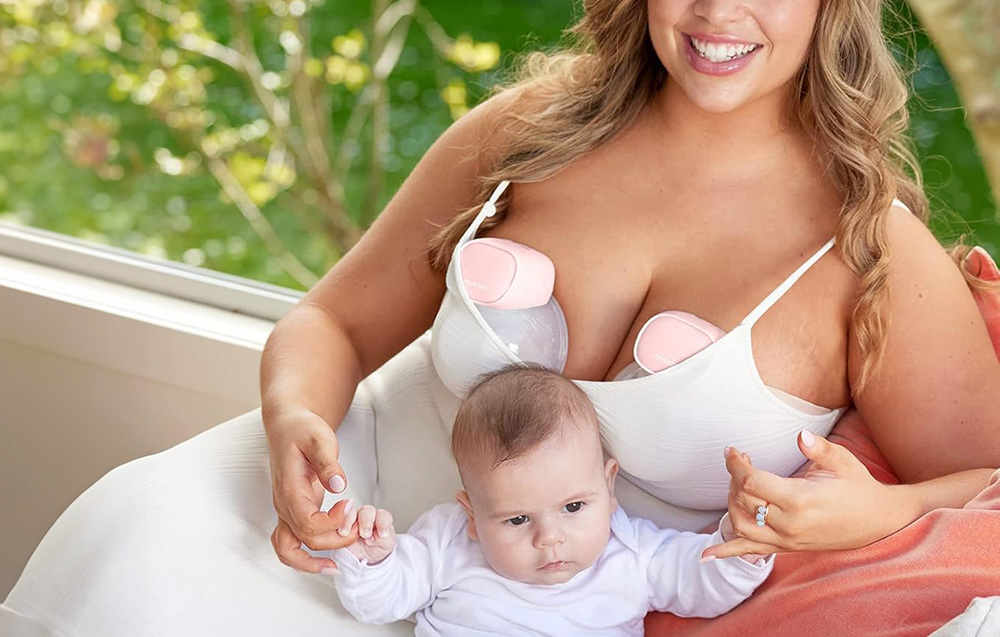 Momcozy S9 Pro Double rožinis aprašymas - Prekės nuotrauka Momcozy S9 Pro Double rožinis aprašymas - Prekės nuotrauka