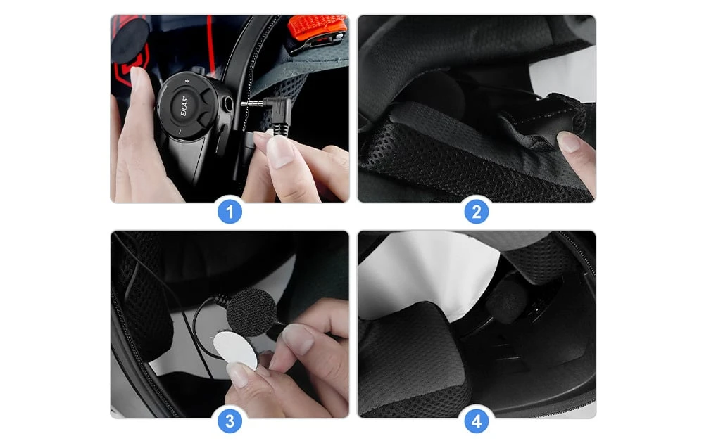 Motorcycle helmet headset for Q2 EJEAS HIFI-MH intercom aprašymas - Prekės nuotrauka