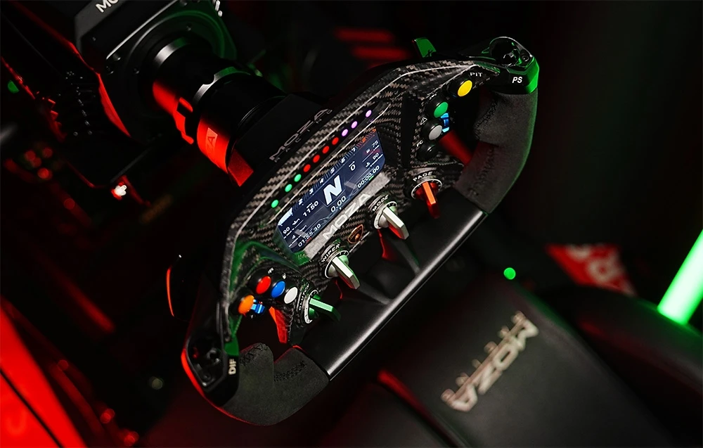 Moza Racing MOZA x Automobili Lamborghini ESSENZA SCV12 Steering Wheel aprašymas - Prekės nuotrauka