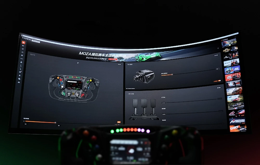 Moza Racing MOZA x Automobili Lamborghini ESSENZA SCV12 Steering Wheel aprašymas - Prekės nuotrauka