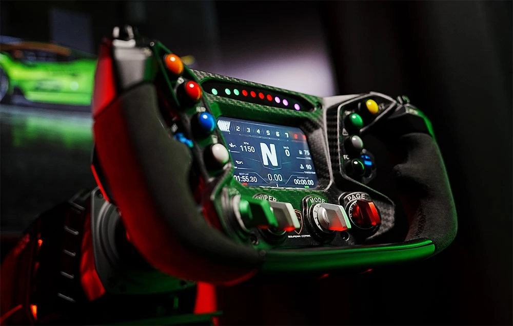Moza Racing MOZA x Automobili Lamborghini ESSENZA SCV12 Steering Wheel aprašymas - Prekės nuotrauka