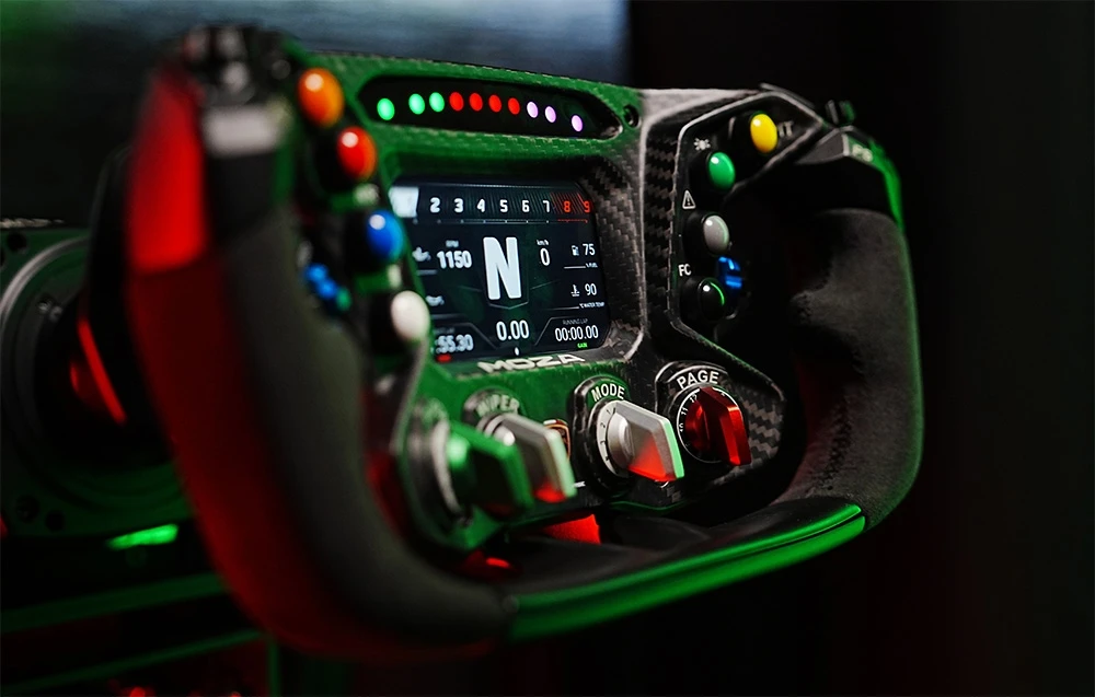 Moza Racing MOZA x Automobili Lamborghini ESSENZA SCV12 Steering Wheel aprašymas - Prekės nuotrauka