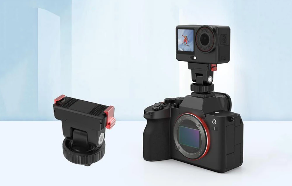 Multifunction adapter with quick release Puluz for DJI Osmo Action 6 / Nano aprašymas - Prekės nuotrauka