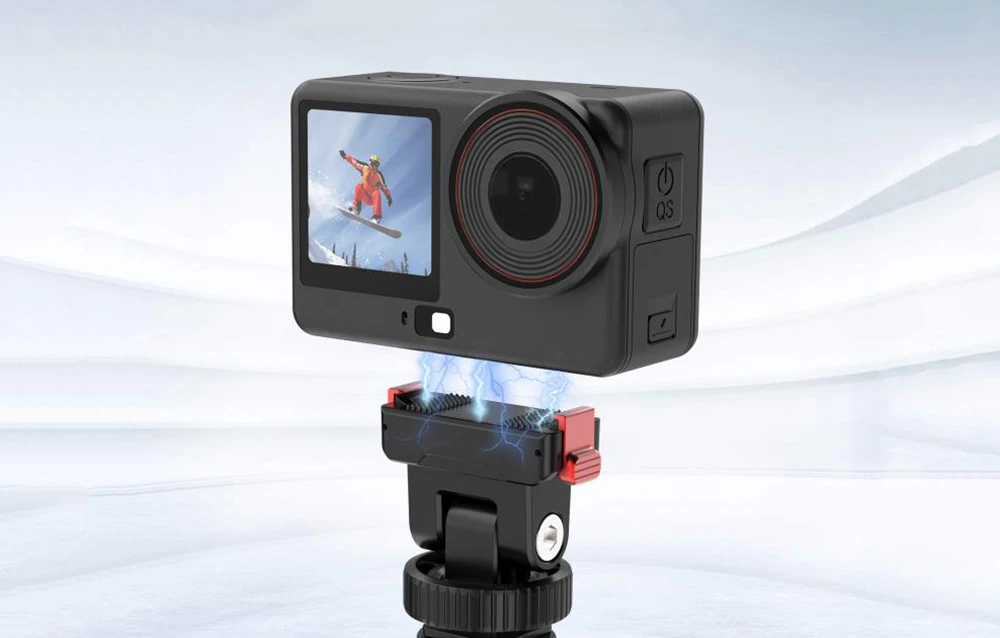 Multifunction adapter with quick release Puluz for DJI Osmo Action 6 / Nano aprašymas - Prekės nuotrauka