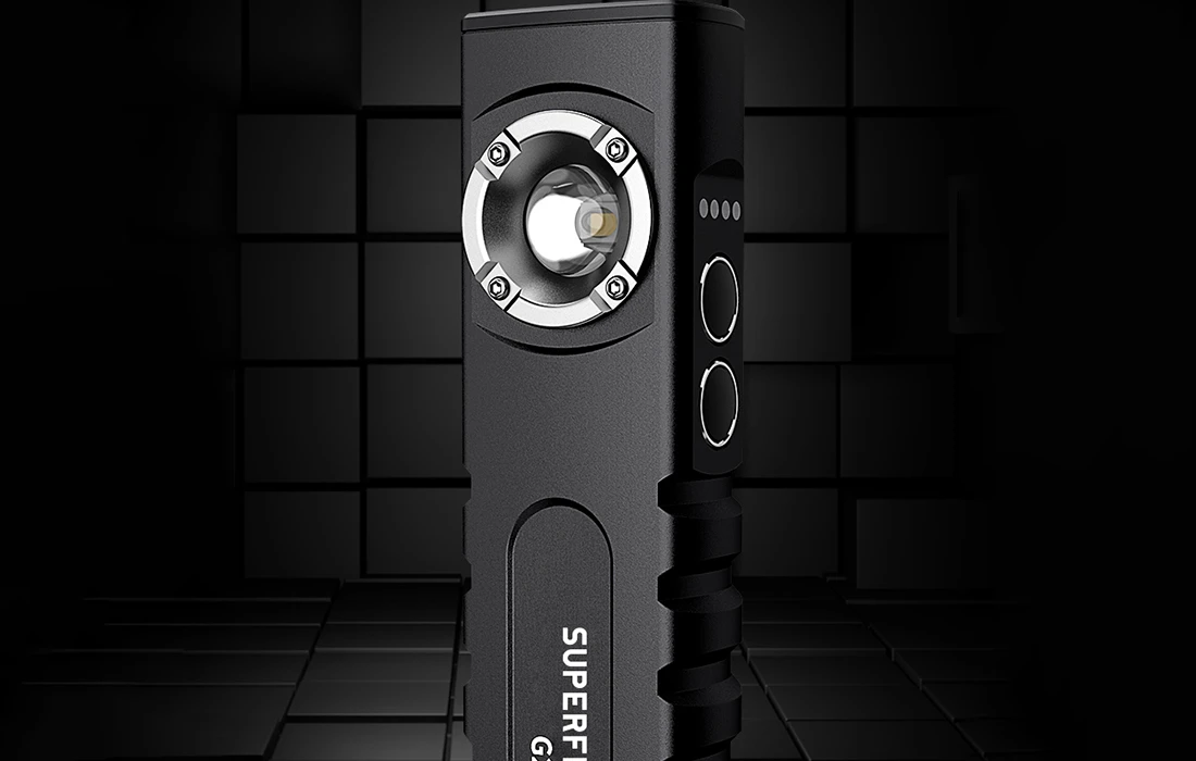 Daugiafunkcis žibintuvėlis SuperFire G20, 470lm, USB aprašymas - Prekės nuotrauka Daugiafunkcis žibintuvėlis SuperFire G20, 470lm, USB aprašymas - Prekės nuotrauka