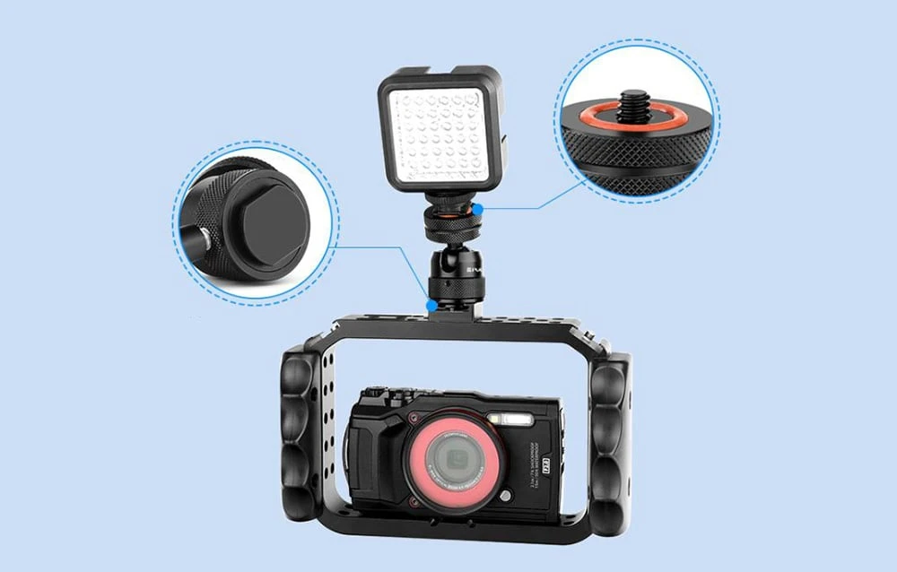 Multifunctional Ball Adapteris for PULUZ Tripods (Juodas) aprašymas - Prekės nuotrauka