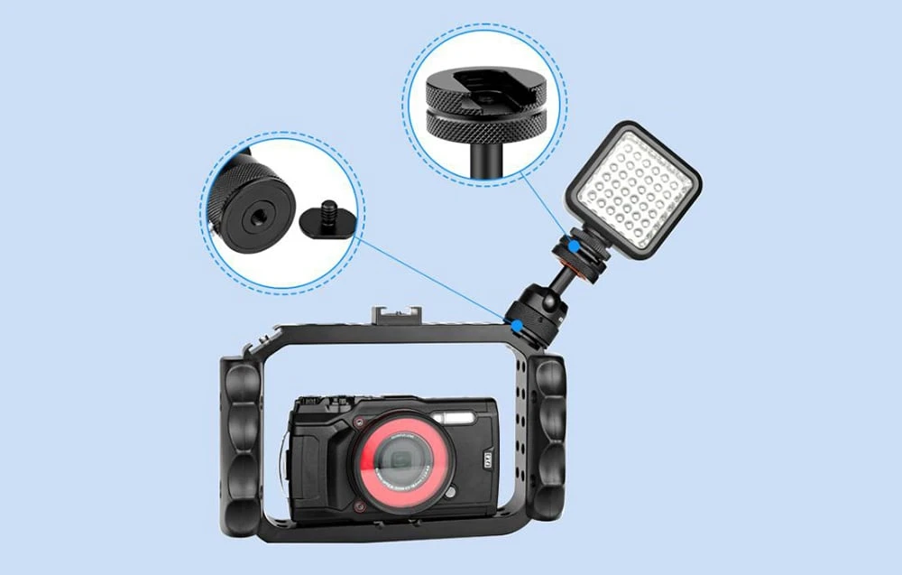 Multifunctional Ball Adapteris for PULUZ Tripods (Juodas) aprašymas - Prekės nuotrauka