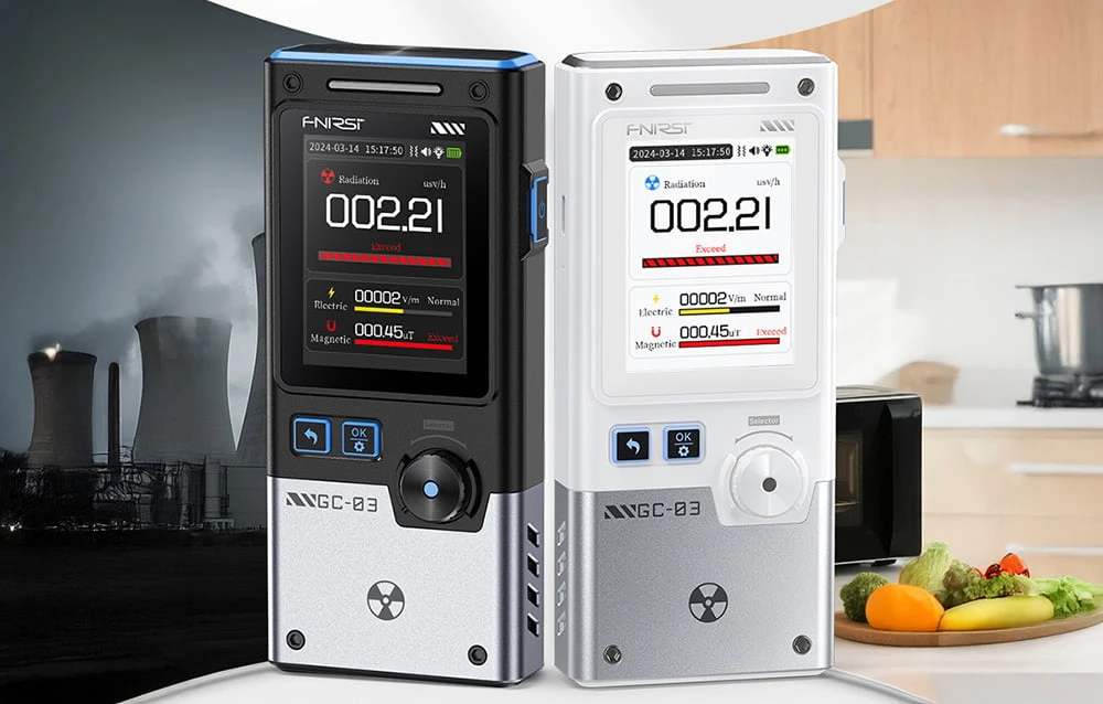 Multifunctional ionizing radiation detector FNIRSI GC-03 BK aprašymas - Prekės nuotrauka