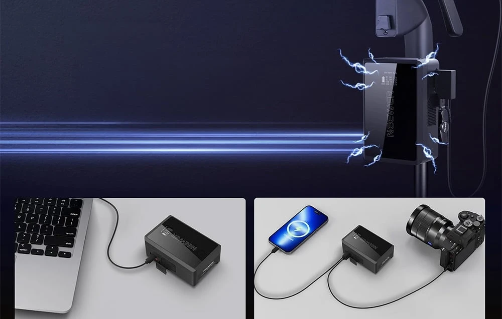 NEEWER Baterija, 3450 mAh, 14.54 V, 50 Wh aprašymas - Prekės nuotrauka