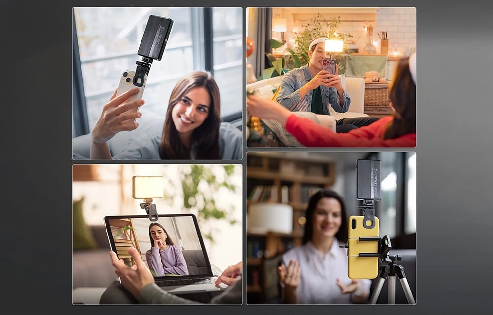 „Clip-on“ asmenukių LED lemputė NEEWER BL120B aprašymas - Prekės nuotrauka