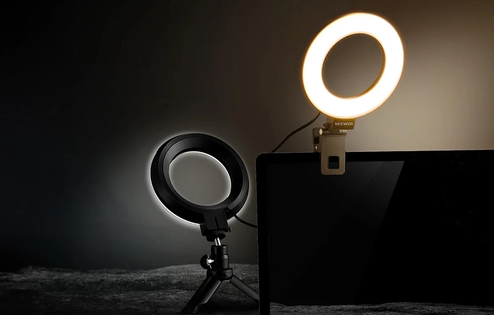 Neewer BR60 5" clip-on ring light / desk stand aprašymas - Prekės nuotrauka Neewer BR60 5" clip-on ring light / desk stand aprašymas - Prekės nuotrauka