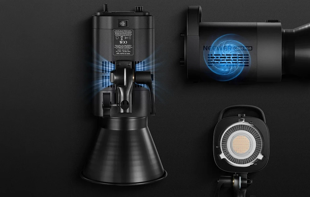 NEEWER CB60 RGB 70W LED Studio Light, CRI 97+ aprašymas - Prekės nuotrauka