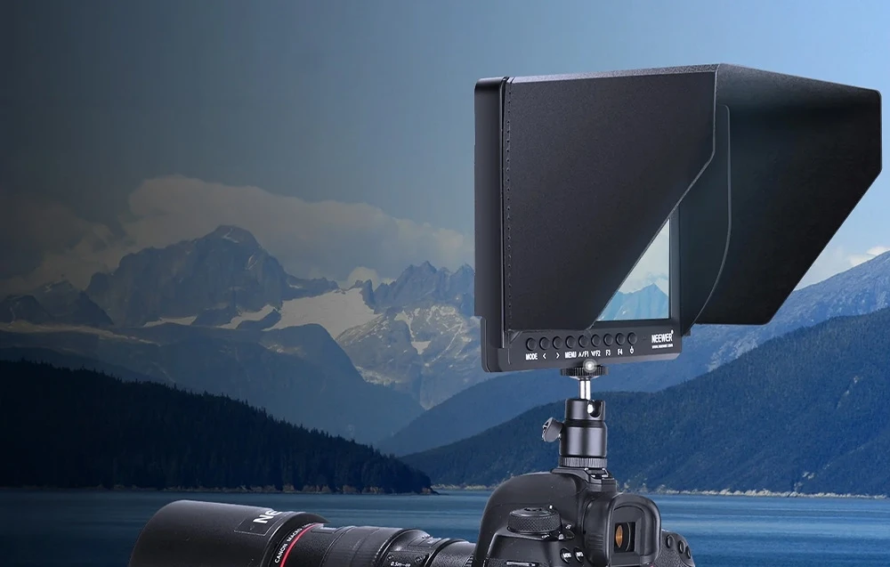 NEEWER F100 Field Monitorius + USB Charger + Baterija Kit aprašymas - Prekės nuotrauka