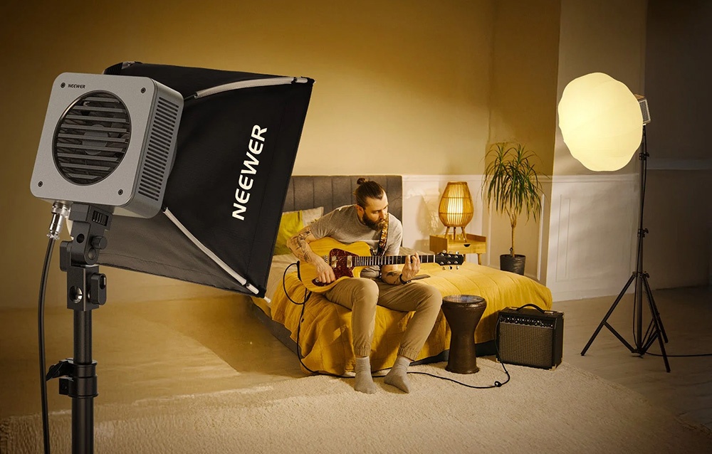 „Neewer HS200B“ dvispalvis LED žibintas (nešiojamasis) aprašymas - Prekės nuotrauka „Neewer HS200B“ dvispalvis LED žibintas (nešiojamasis) aprašymas - Prekės nuotrauka