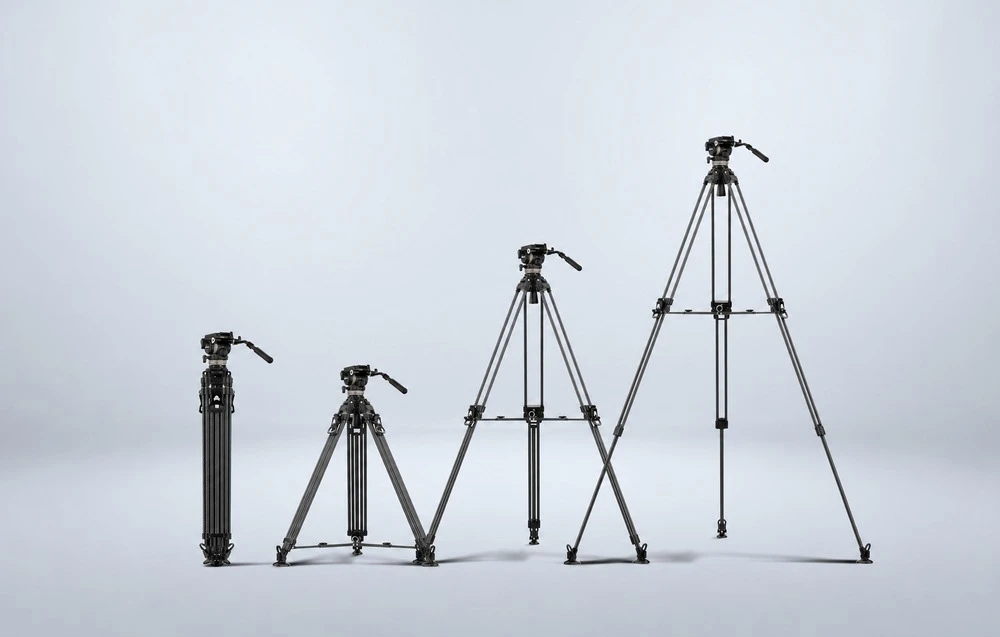 Neewer LL55 Carbon Fiber Video Tripod with Oil Head and Quick-Release Lock aprašymas - Prekės nuotrauka