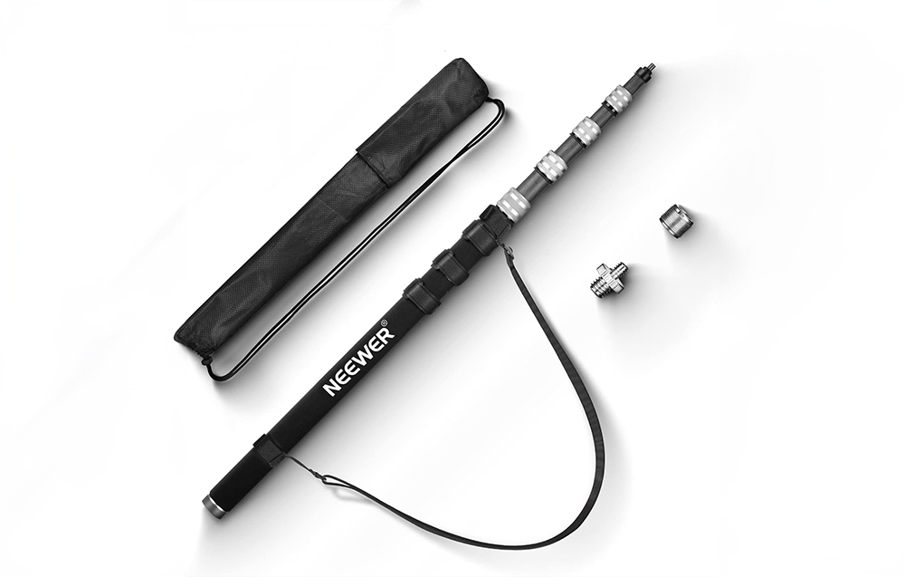 Neewer microphone boom 300 cm (sidabrinis) aprašymas - Prekės nuotrauka
