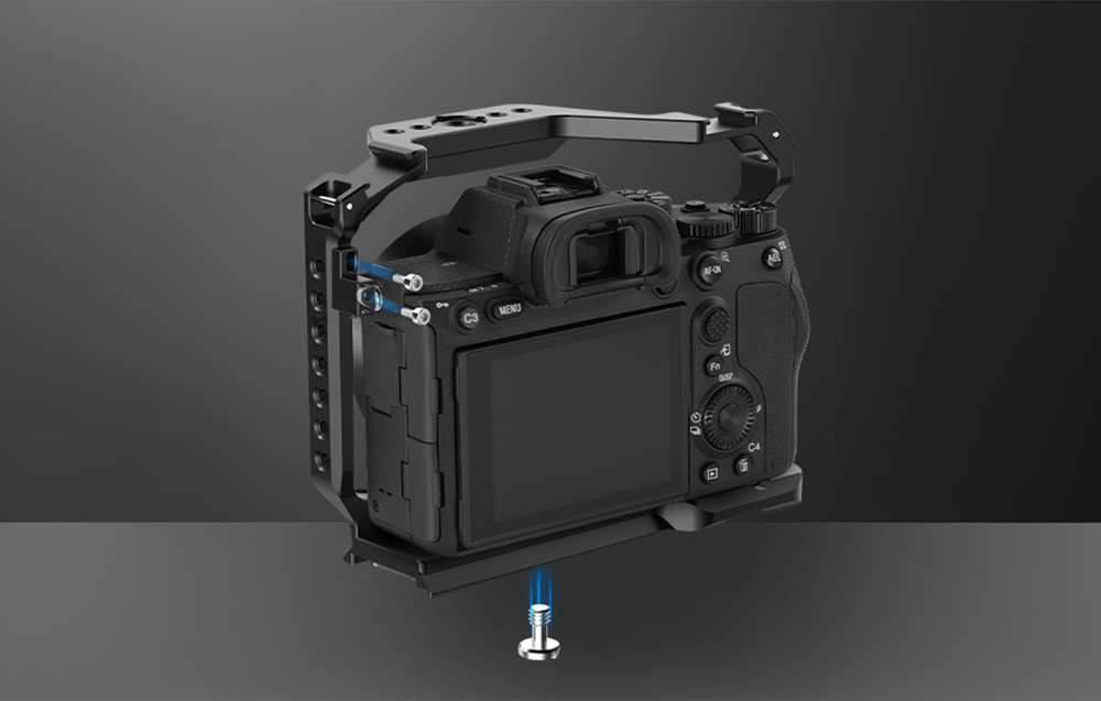 Neewer Naujesnis laikiklis Sony a7R V/a7R IV/a7 IV/a7S III/a1 fotoaparatui aprašymas - Prekės nuotrauka